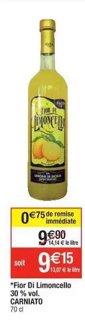 Fior di limoncello 30% vol. carniato