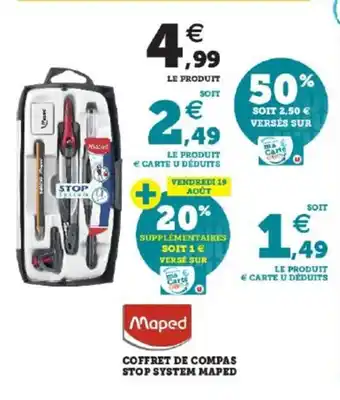 Super U Coffret De Compas Stop System Maped offre