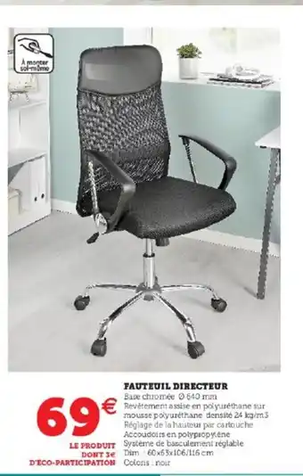 Super U Fauteuil Directeur offre