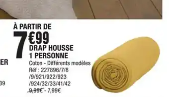 La Foir'Fouille Drap Housse 1 Personne offre