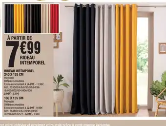 La Foir'Fouille Rideau Intemporel 240 x 135 cm offre
