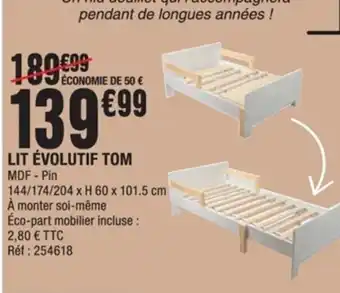 La Foir'Fouille Lit Evolutif Tom offre