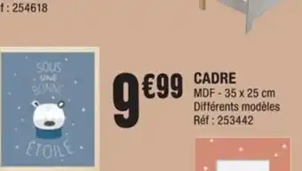 La Foir'Fouille Cadre offre