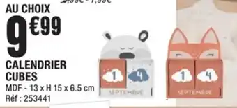 La Foir'Fouille Calendrier Cubes offre