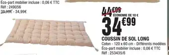 La Foir'Fouille Coussin de sol long offre
