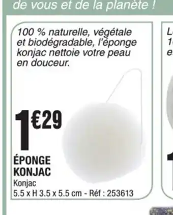 La Foir'Fouille Eponge Konjac offre
