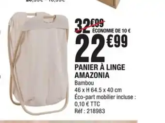 La Foir'Fouille Panier A Linge Amazonia offre
