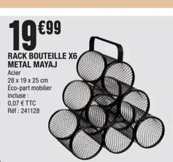 La Foir'Fouille Rack Bouteille x6 metal Mayaj offre