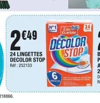 La Foir'Fouille 24 Lingettes Decolor Stop offre
