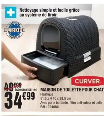 La Foir'Fouille Maison De Toilette Pour Chat offre