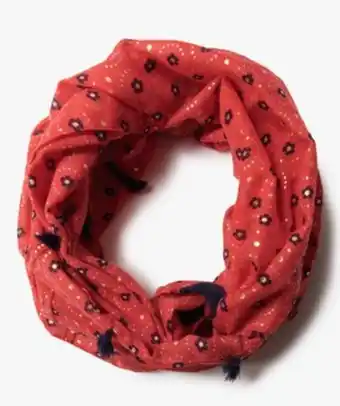 Gémo Foulard fille forme snood à motifs fleuris et pompons vue1 - gemo 4g fille - gemo offre