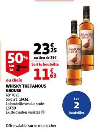 Auchan Whisky The Famous Grouse offre