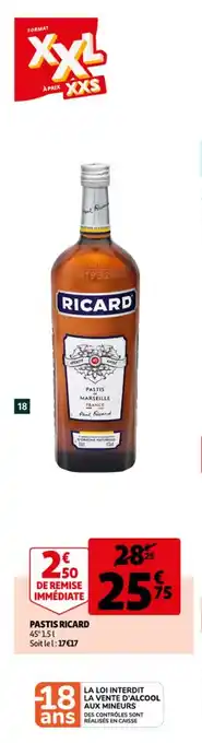Auchan Pastis Ricard offre