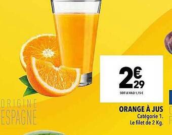 Supeco Orange à jus offre