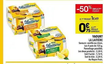 Supeco Yaourt la laitière offre
