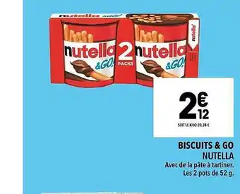 Supeco Biscuits & co nutella offre