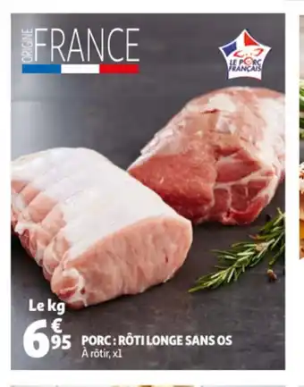 Auchan Porc: Roti Longe Sans Os offre