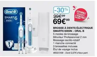Costco Brosse à dents électrique smart6 6000n_oralb offre