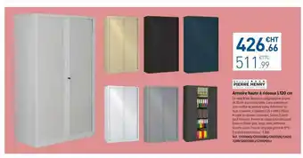 Armoire haute Ă rideaux l 120 cm groupe pierre henry