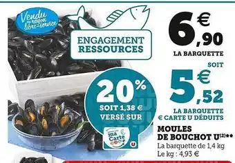 U Express Moules de bouchot u offre