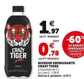 Boisson énergisante crazy tiger
