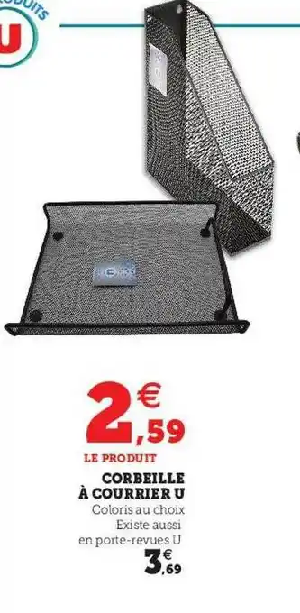 Hyper U Corbeille à courrier u offre