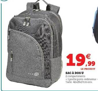 Hyper U Sac à dos u offre