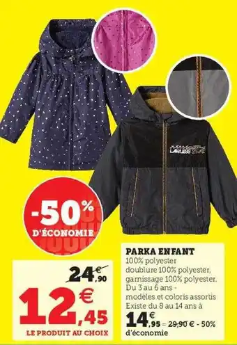 Hyper U Parka enfant offre