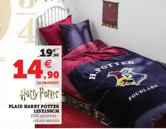 Hyper U Plaid harry potter 125 x 150 cm offre