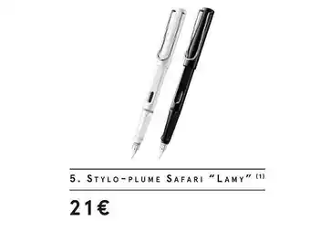 Monoprix Stylo-plume safari lamy offre