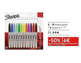 Monoprix Marqueurs sharpie offre
