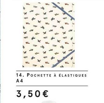 Monoprix Pochette à élastiques a4 offre
