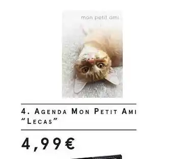 Monoprix Agenda mon petit ami lecas offre