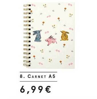 Monoprix Carnet a5 offre