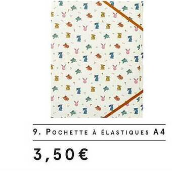 Monoprix Pochette à élastiques a4 offre