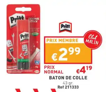 Trafic PRITT baton de colle offre