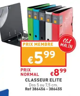 Trafic Classeur elite offre