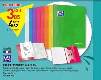 Hyperburo Cahier easybookd 24 x 32 cm offre