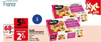 Auchan Salade coffret mix buffet offre