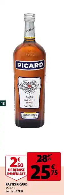 Auchan RICARD pastis offre