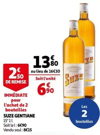 Auchan SUZE gentiane offre