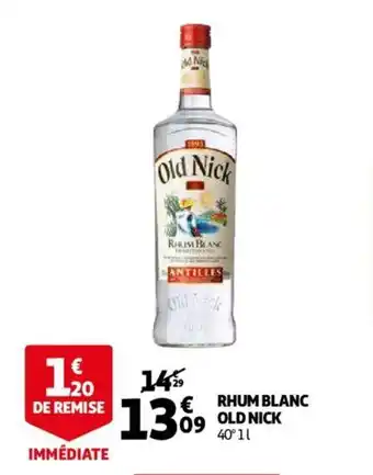 Auchan OLD NICK rhum blanc offre