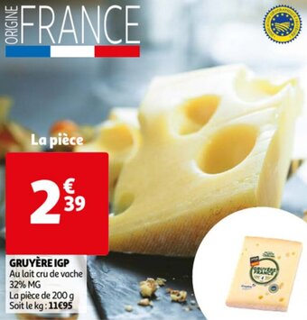 Auchan Gruyère IGP offre