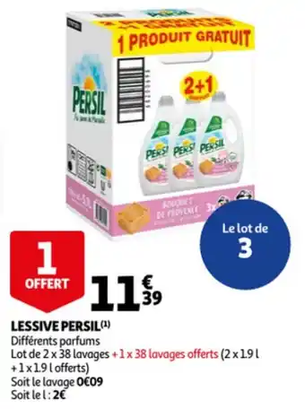 Auchan PERSIL lessive offre