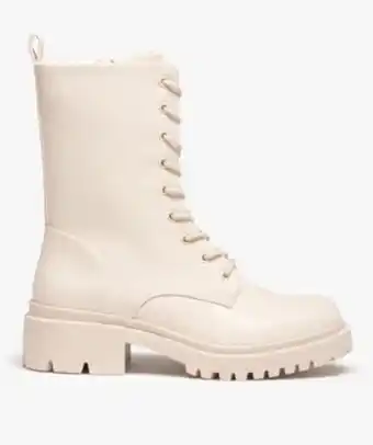 Gémo Bottines femme unies à talon large semelle crantée vue1 - gemo (casual) - gemo offre