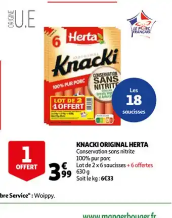 Auchan Knacki Original Herta offre