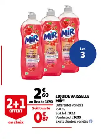 Auchan Mir Liquide Vaisselle offre