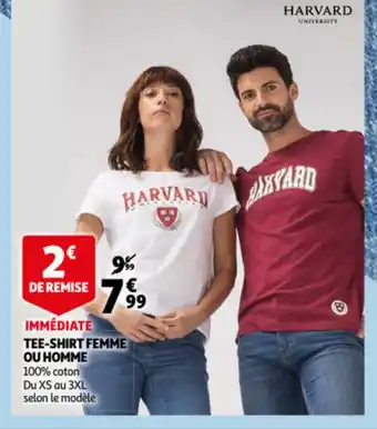 Auchan Tee-Shirt Femme Ou Homme offre
