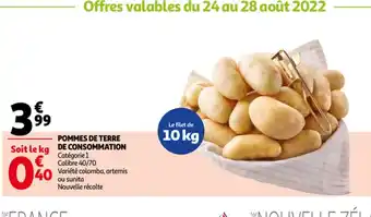 Auchan Pommes de Terre de Consommation offre