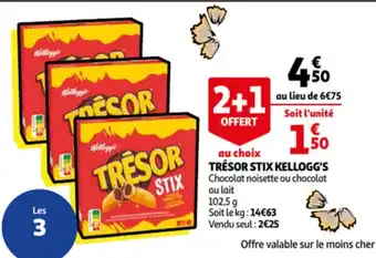 Auchan Trésor Stix Kellogg's offre